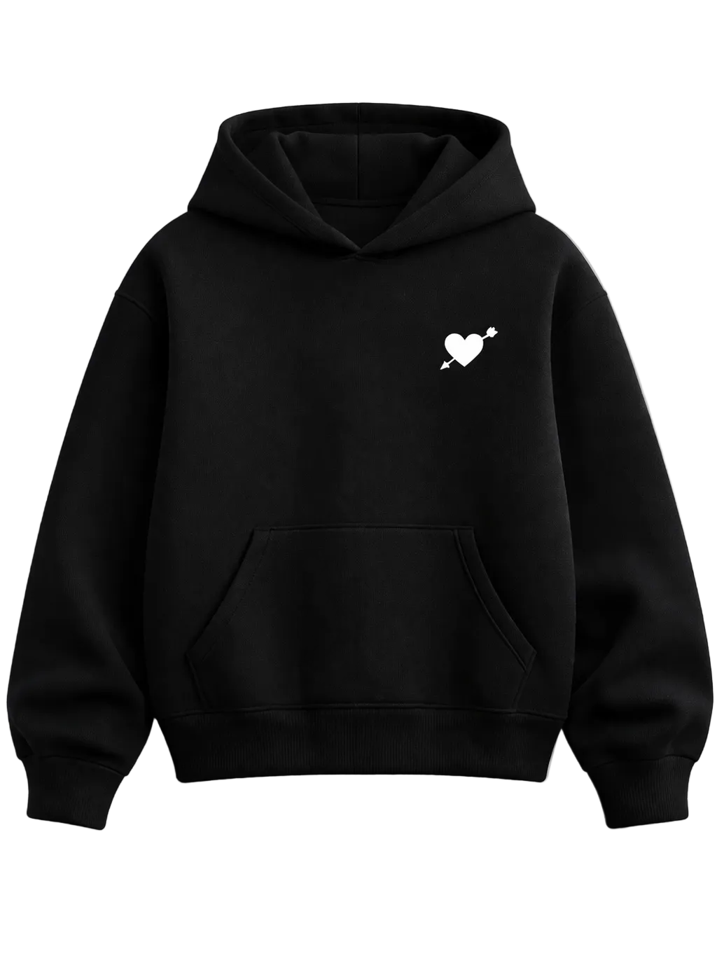 Zénøir-Heart Hoodie Black