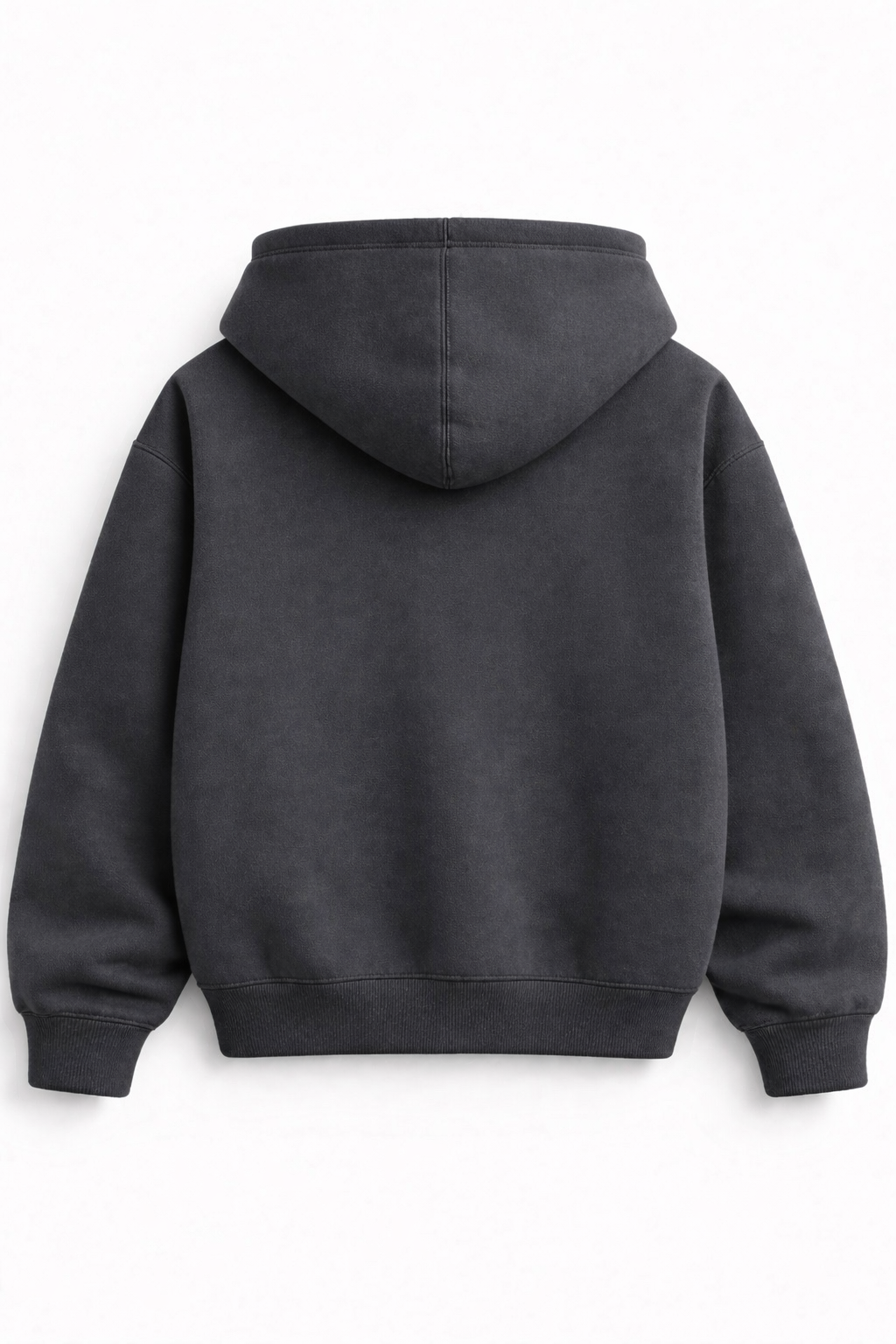 Zénøir-Heart Full Zip Hoodie Dark Grey