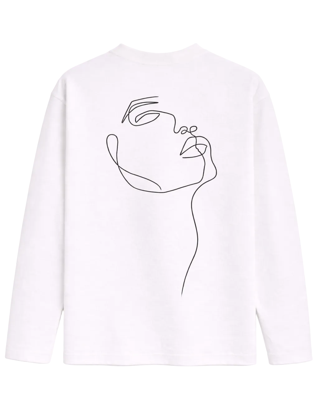 One-line-face Zénøir Longsleeve White