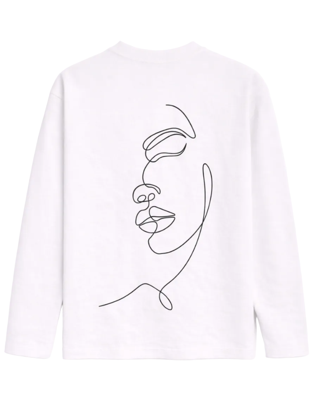 One-line-face Zénøir Longsleeve White