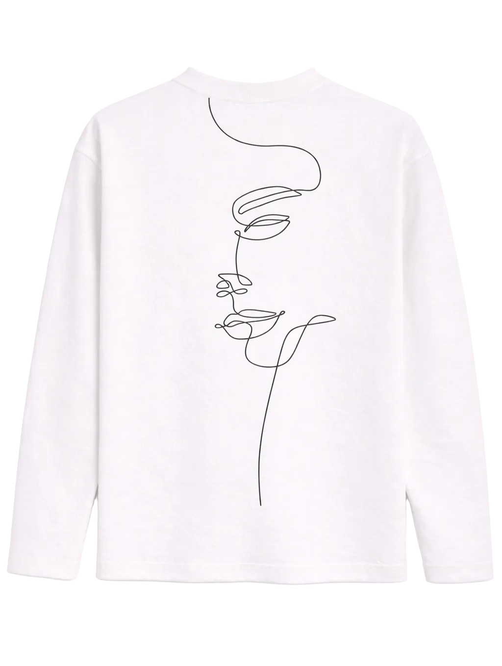 One-line-face Zénøir Longsleeve White