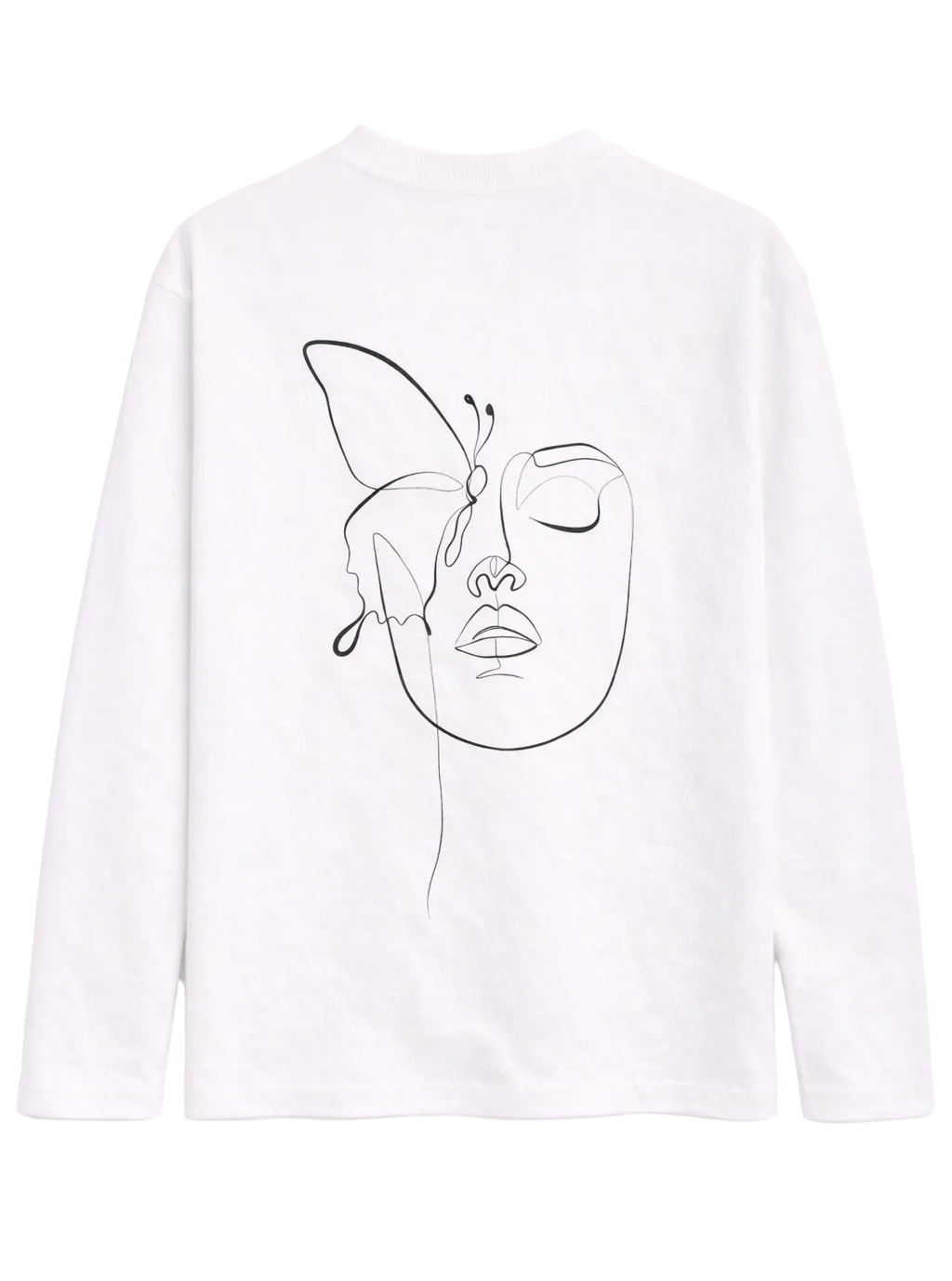 Woman With Butterfly Zénøir Longsleeve White