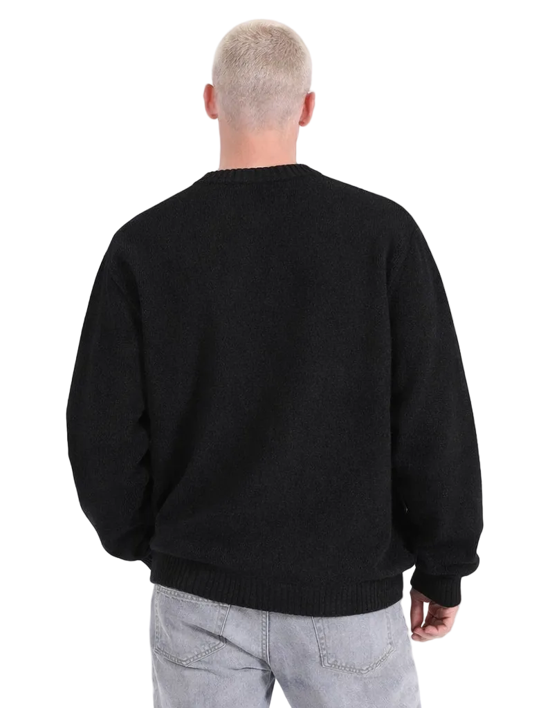 Zénøir-Heart Knitted Sweater Black